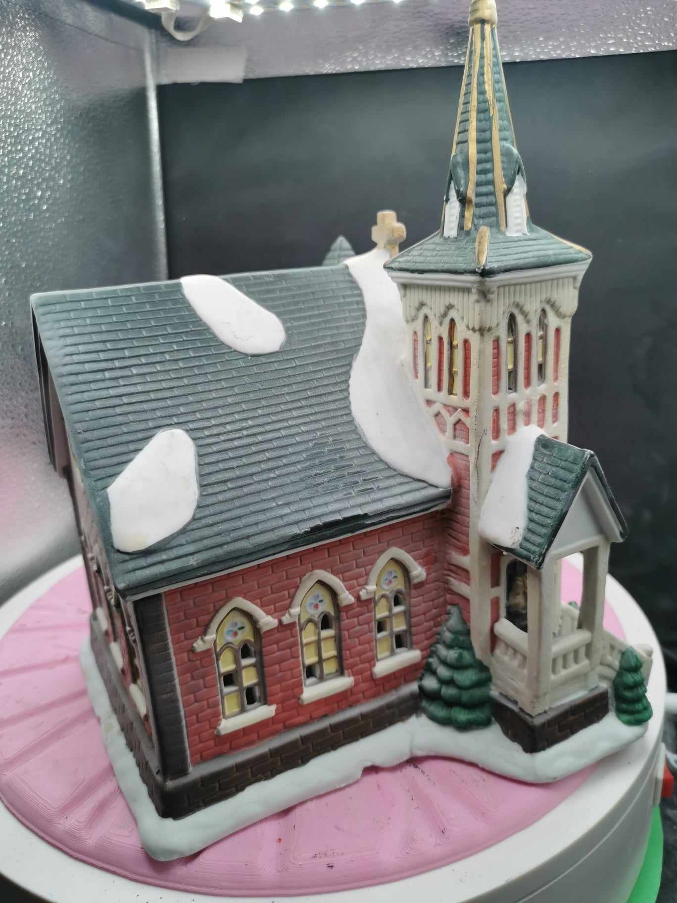 christmas village  cathedral 3D print model_4