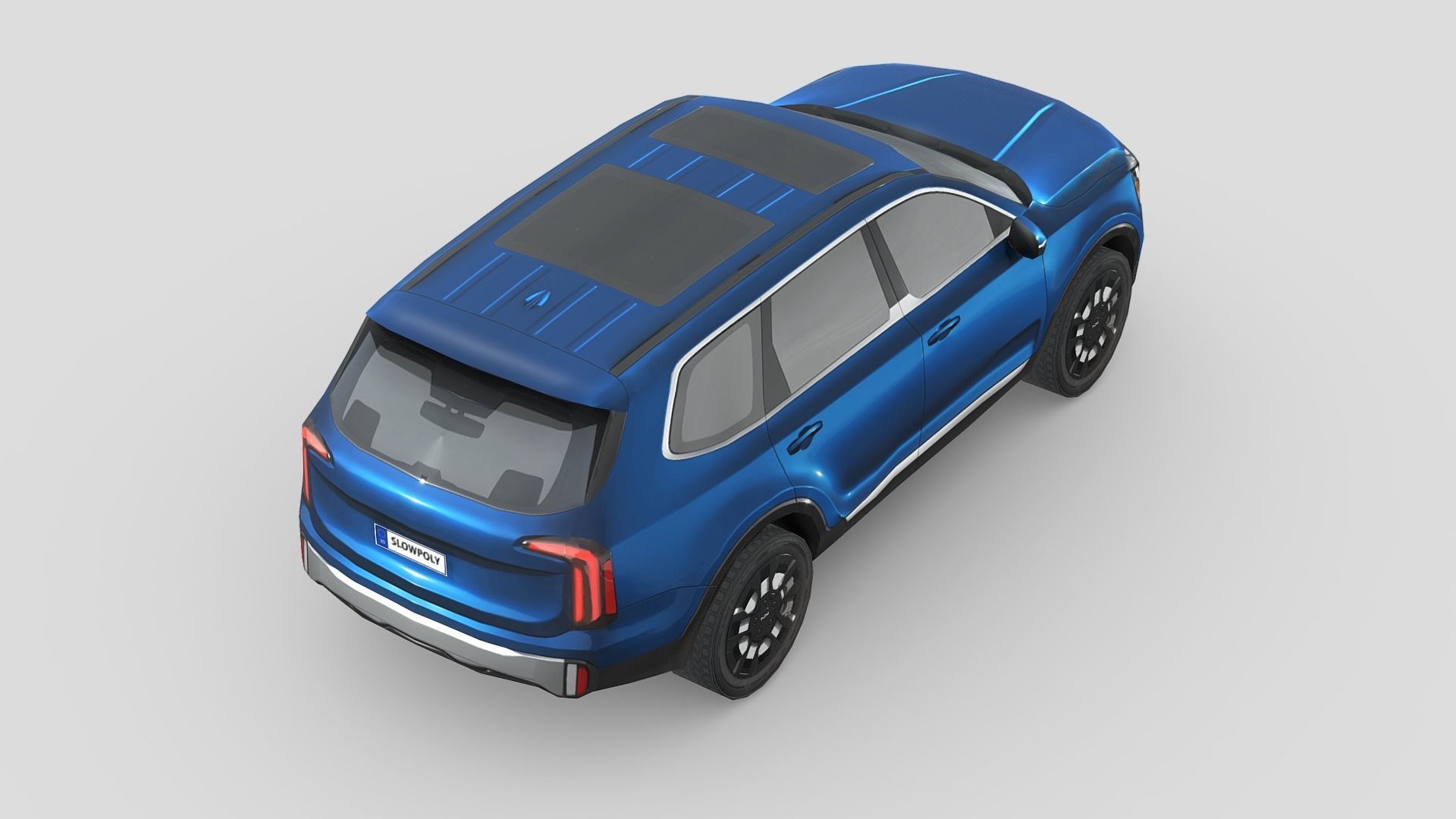Kia Telluride 2023 Low-poly 3D model_1