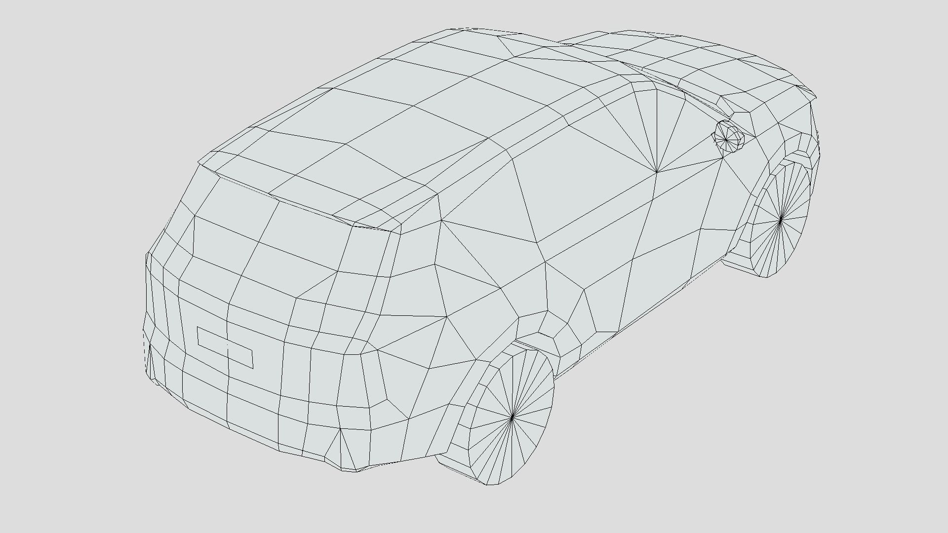 Kia Telluride 2023 Low-poly 3D model_4