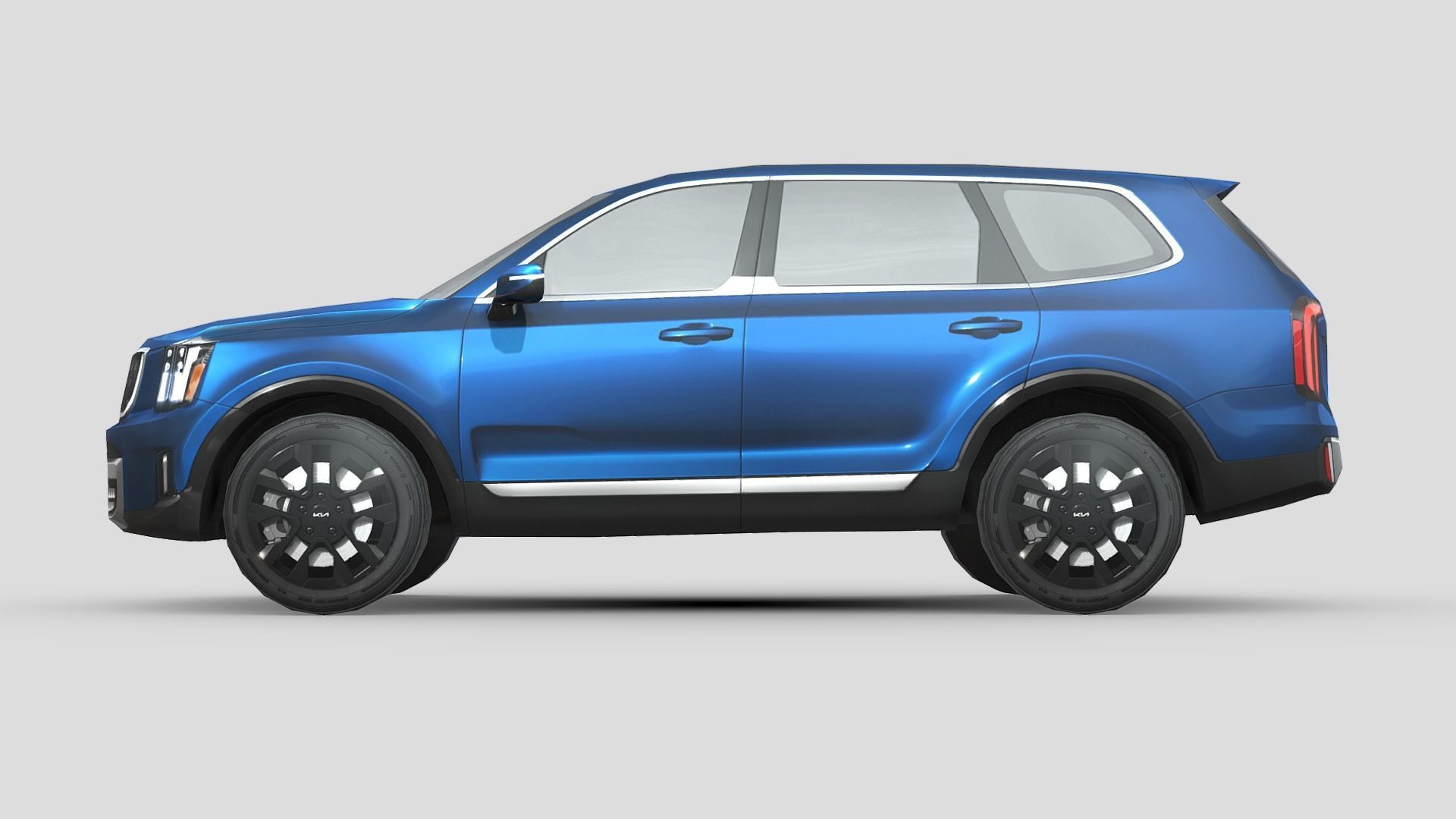 Kia Telluride 2023 Low-poly 3D model_2