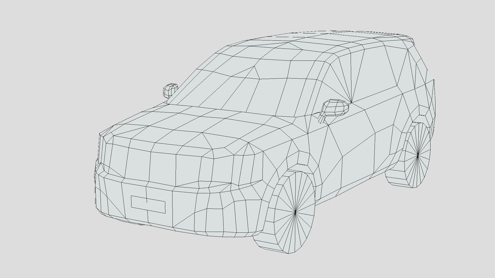 Kia Telluride 2023 Low-poly 3D model_6