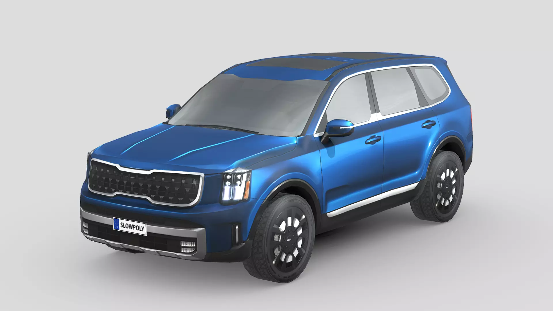 Kia Telluride 2023 Low-poly 3D model_0