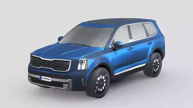 Kia Telluride 2023 Low-poly 3D model