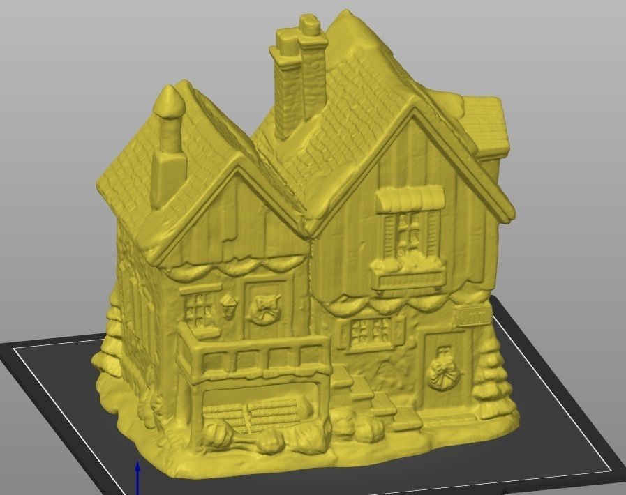 christmas village inn 3D print model_3