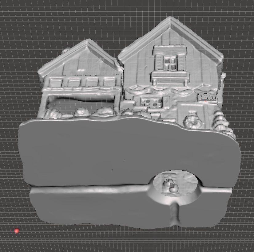 christmas village inn 3D print model_2