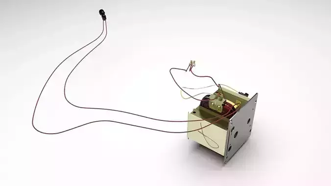 Microwave High Voltage Transformer 3D model