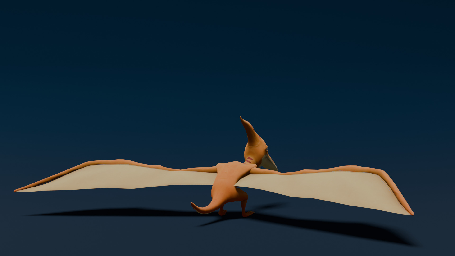Pterodactyl Stylized Low-poly 3D model_2