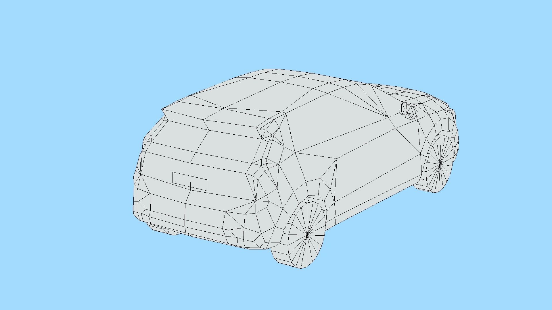 Kia Niro 2023 Low-poly 3D model_4