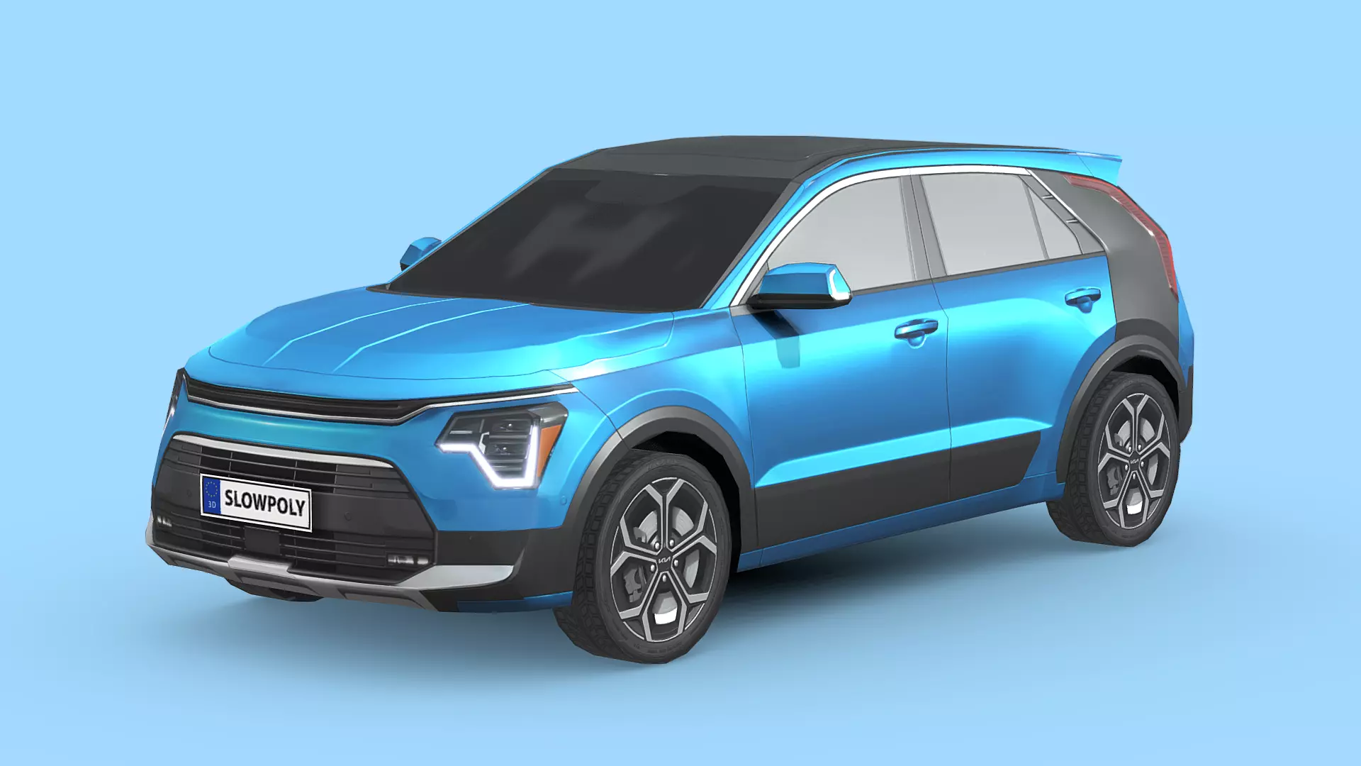 Kia Niro 2023 Low-poly 3D model_0