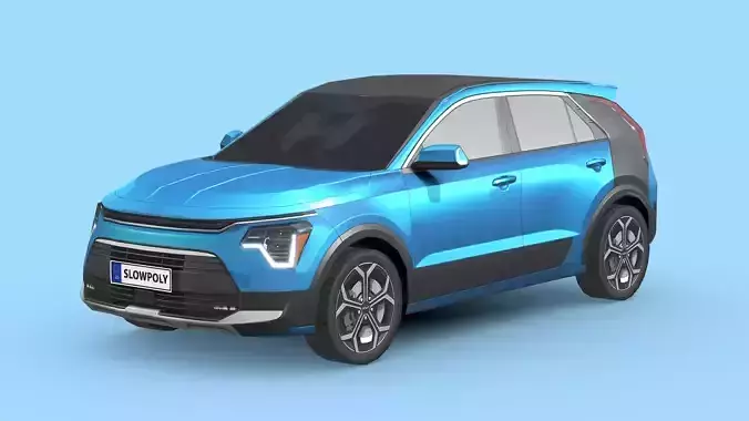 Kia Niro 2023 Low-poly 3D model
