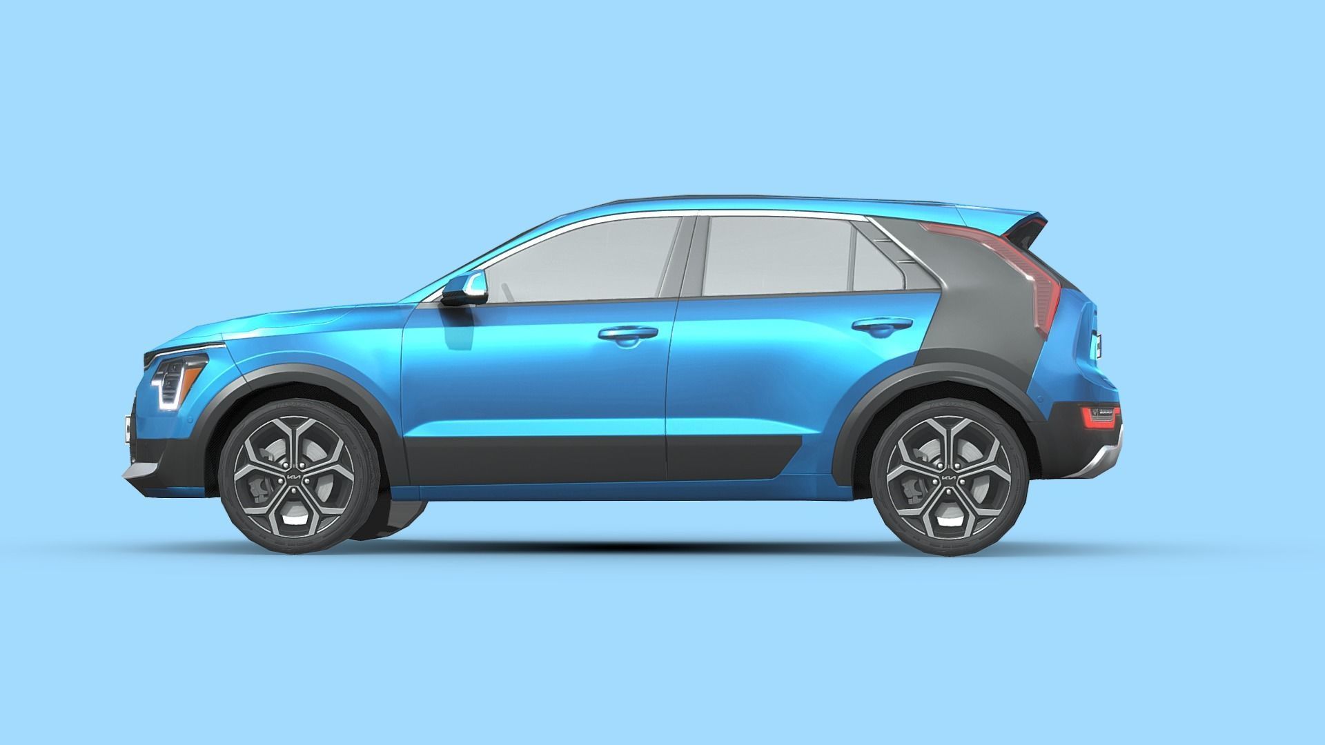Kia Niro 2023 Low-poly 3D model_1