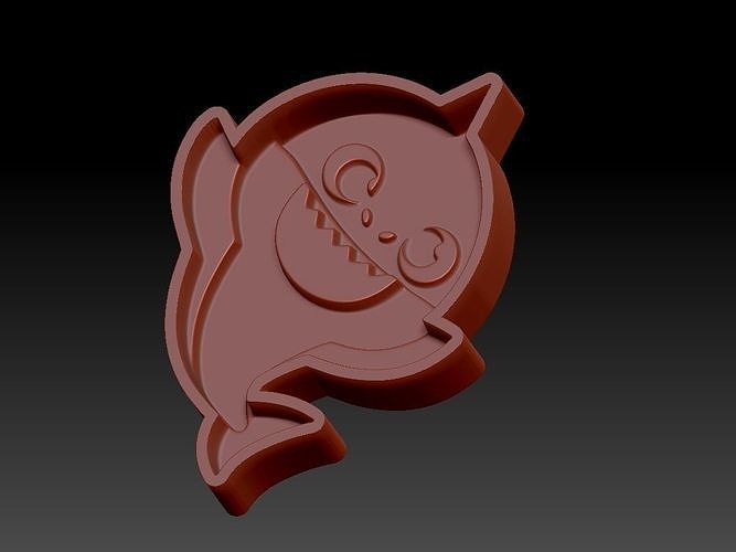 Shark toy mold 3D print model