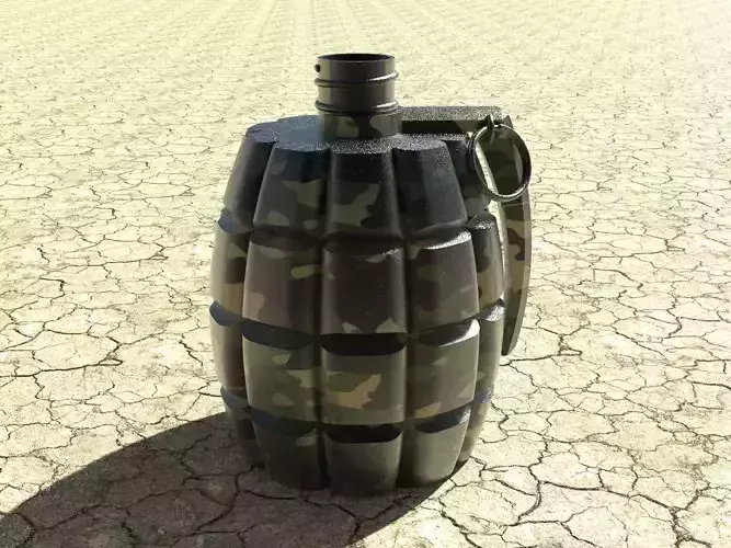 grenade bottle 3D print model