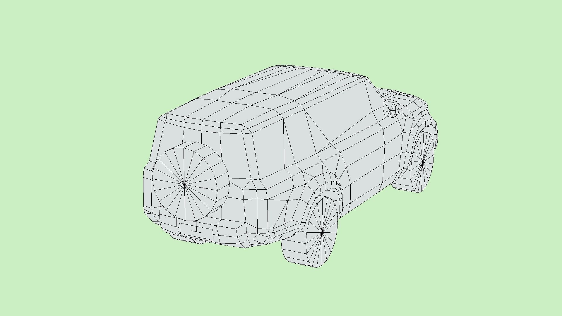 Land Rover Defender 130 Low-poly 3D model_5
