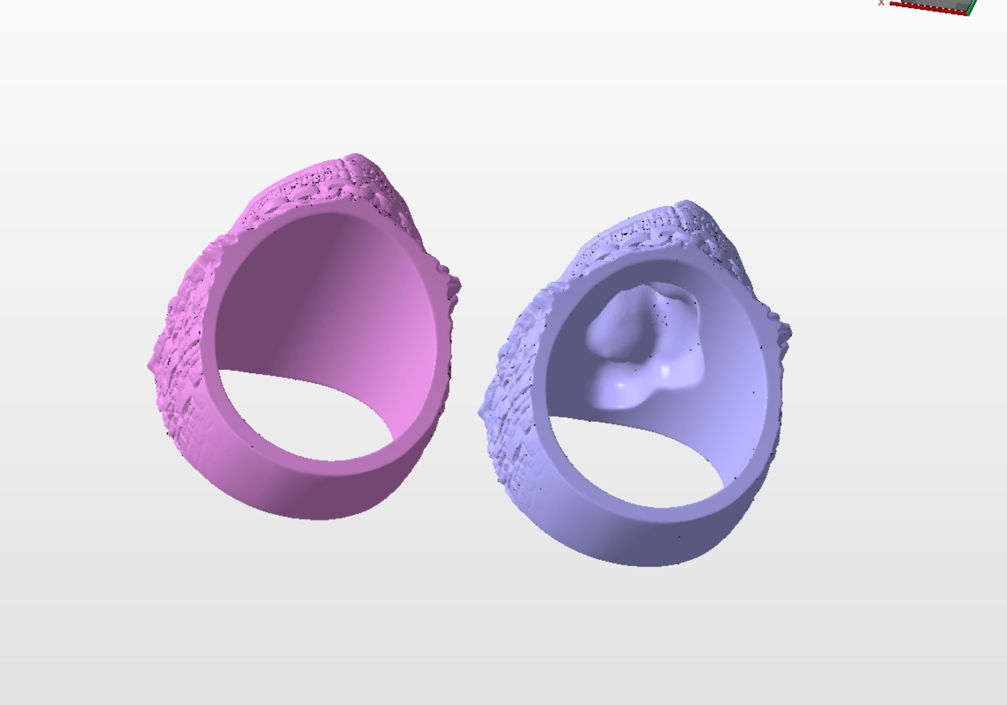 Gorilla in a hood Ring STL 3d model for 3d printing 3D print model_7