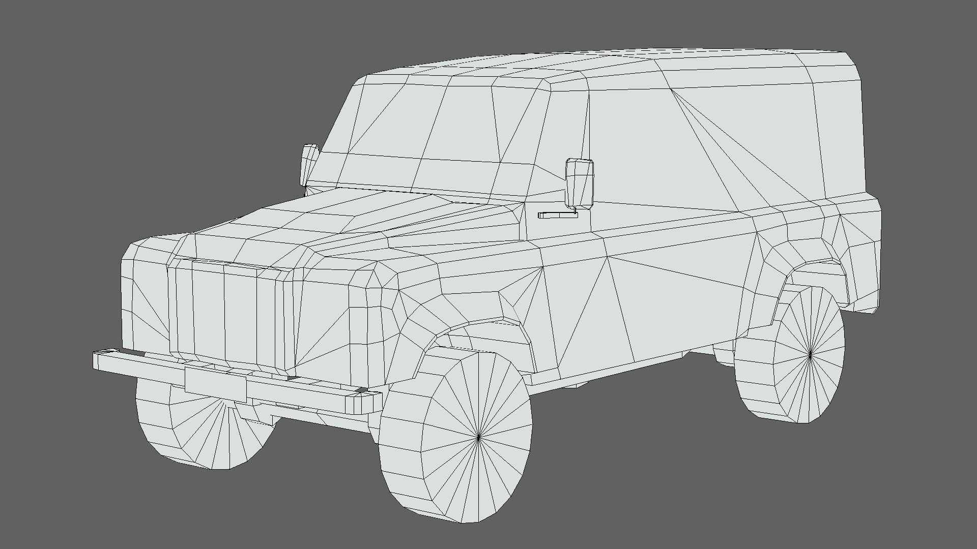 Land Rover Defender Works V8 4-door 2018 Low-poly 3D model_5