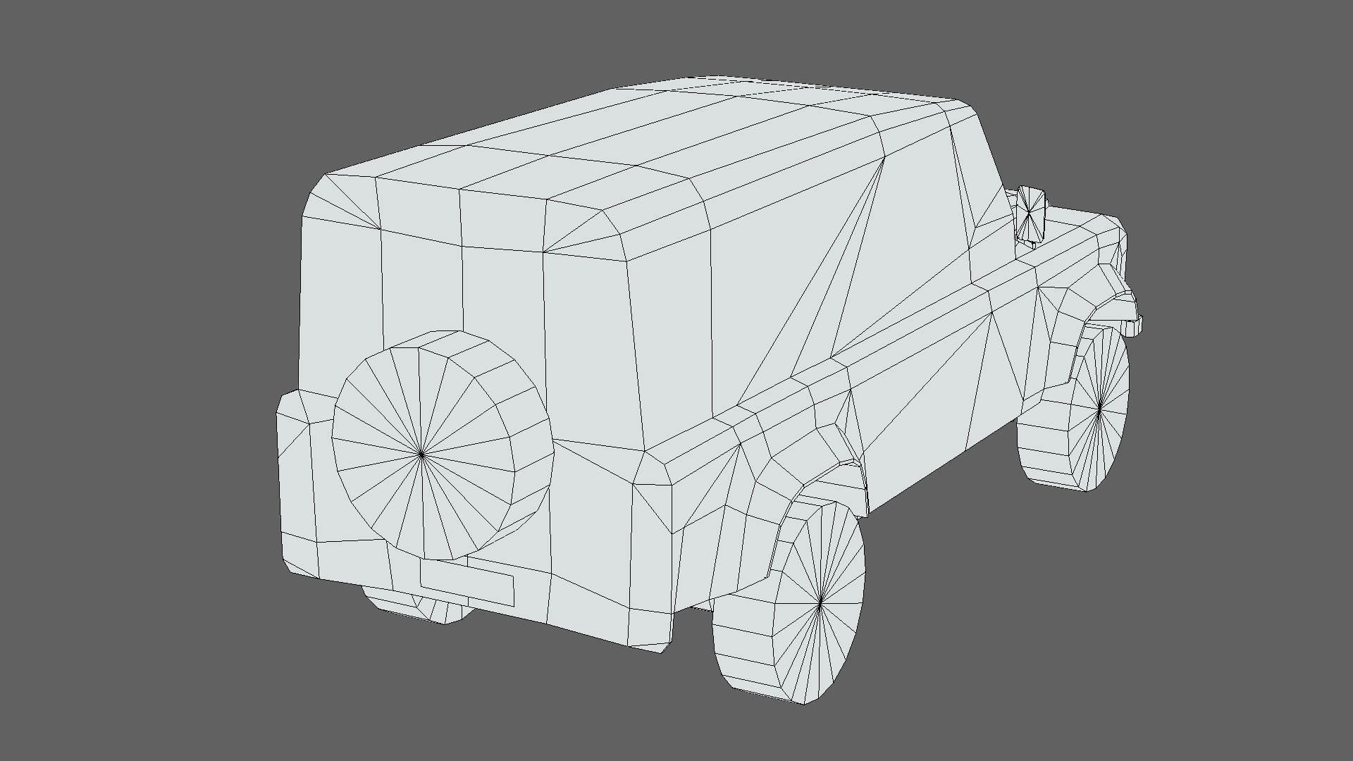 Land Rover Defender Works V8 4-door 2018 Low-poly 3D model_6