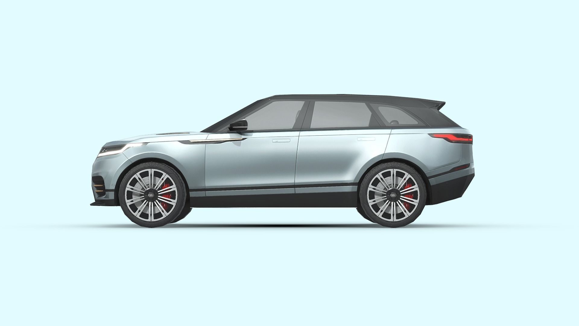 Land Rover Range Rover Velar Low-poly 3D model_2