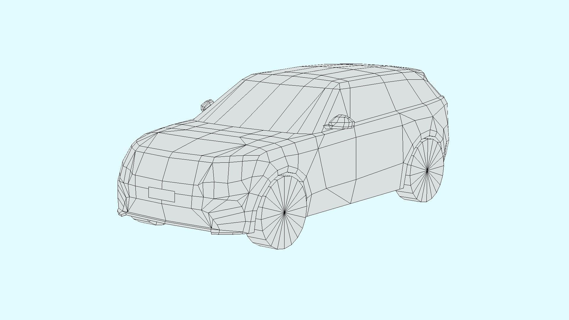 Land Rover Range Rover Velar Low-poly 3D model_4