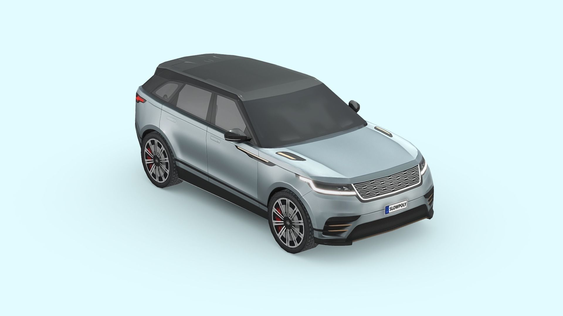 Land Rover Range Rover Velar Low-poly 3D model_3