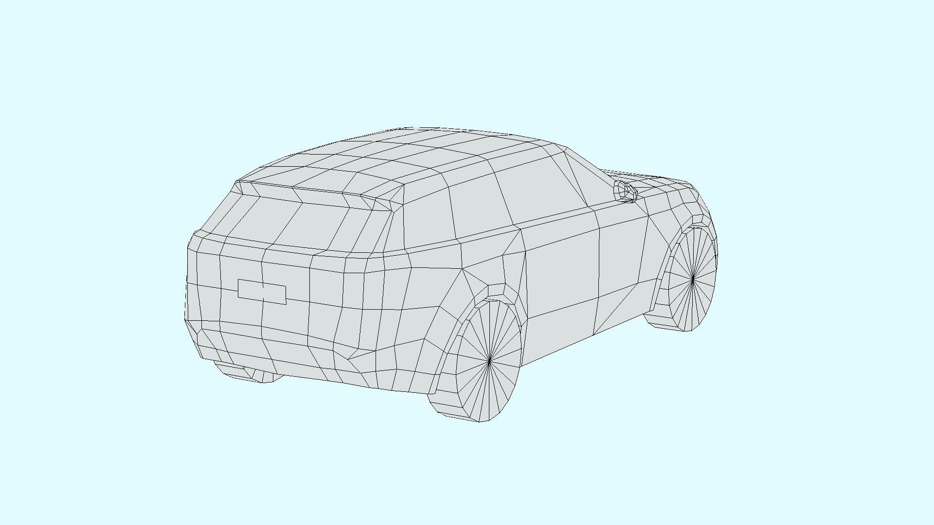 Land Rover Range Rover Velar Low-poly 3D model_5