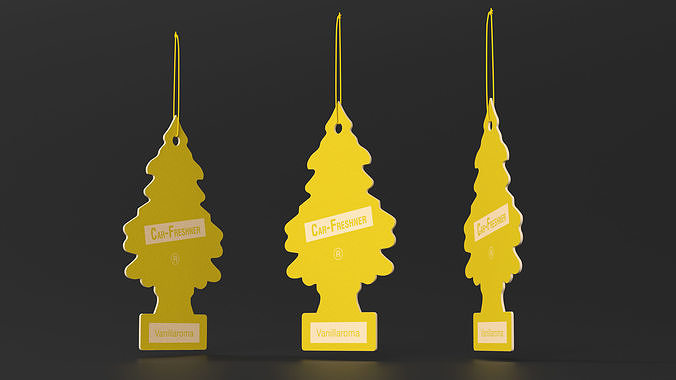Vanillaroma Little Trees Car Freshener 3D model 5