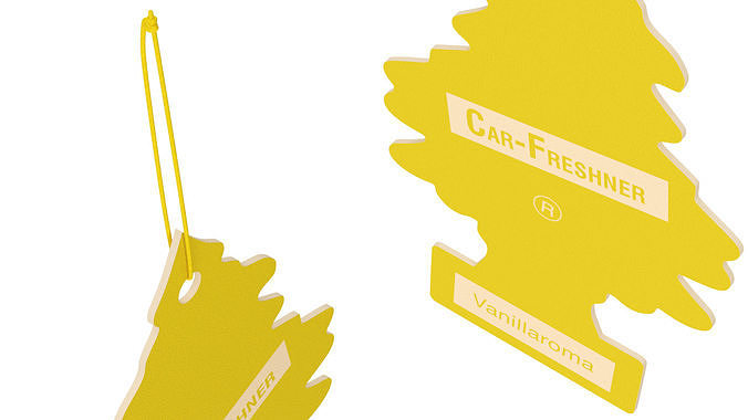 Vanillaroma Little Trees Car Freshener 3D model 7