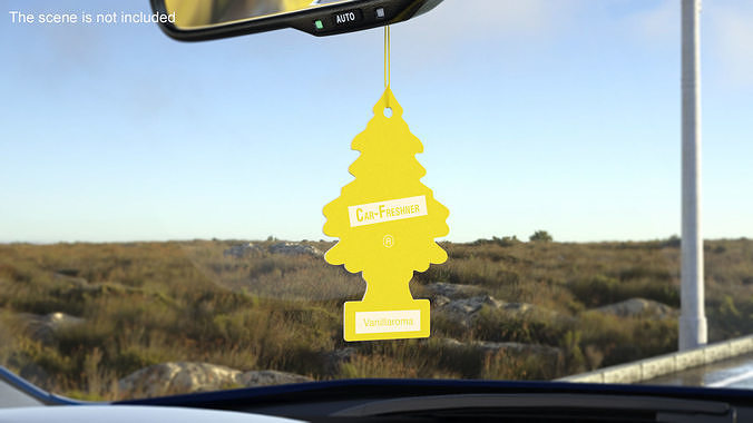 Vanillaroma Little Trees Car Freshener 3D model 2