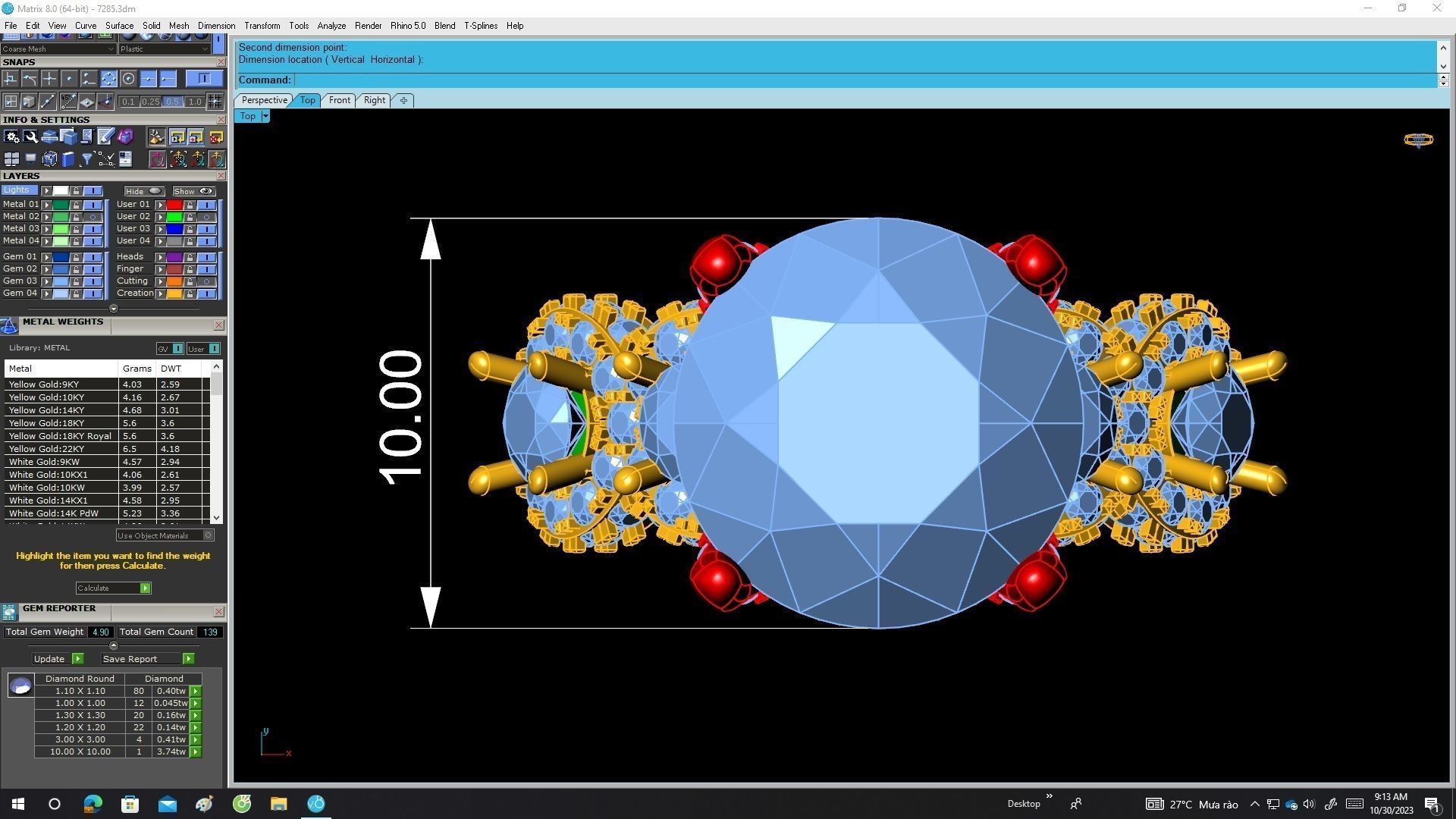7285 luxury diamond engagement ring 3D print model_5