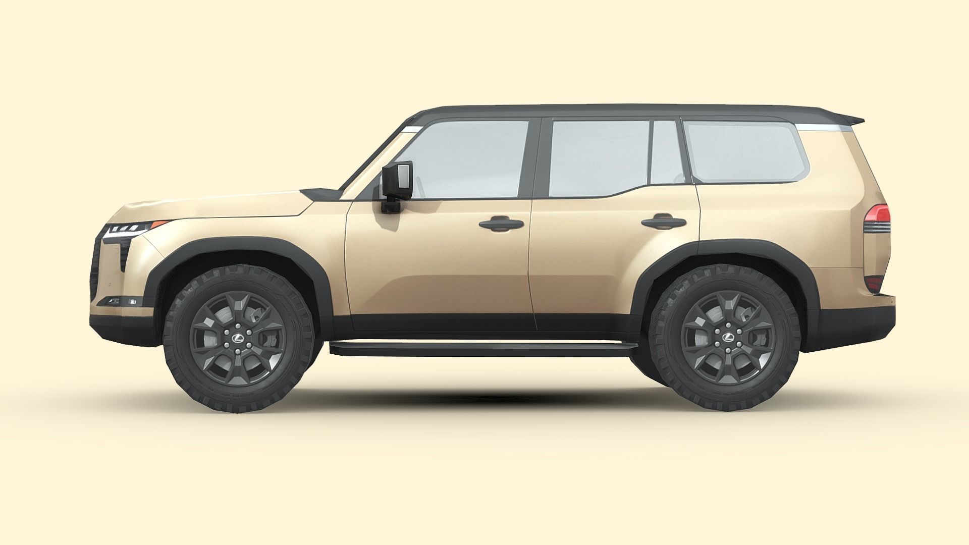 Lexus GX Overtrail 2024 Low-poly 3D model_2
