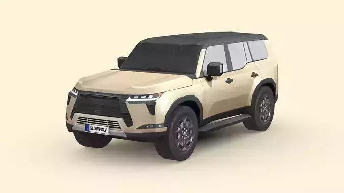 Lexus GX Overtrail 2024 Low-poly 3D model
