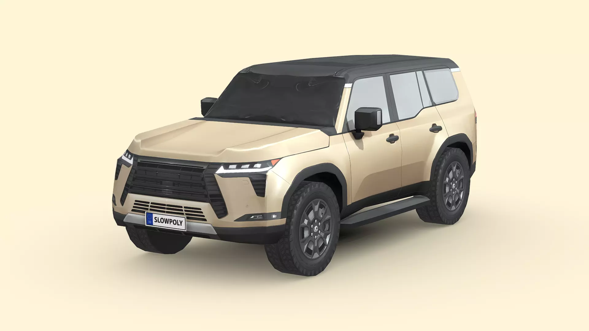 Lexus GX Overtrail 2024 Low-poly 3D model_0