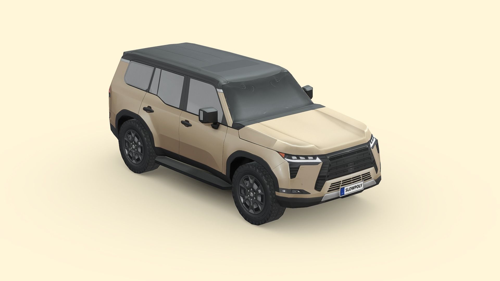 Lexus GX Overtrail 2024 Low-poly 3D model_3