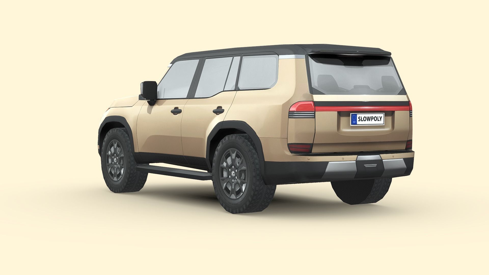 Lexus GX Overtrail 2024 Low-poly 3D model_1