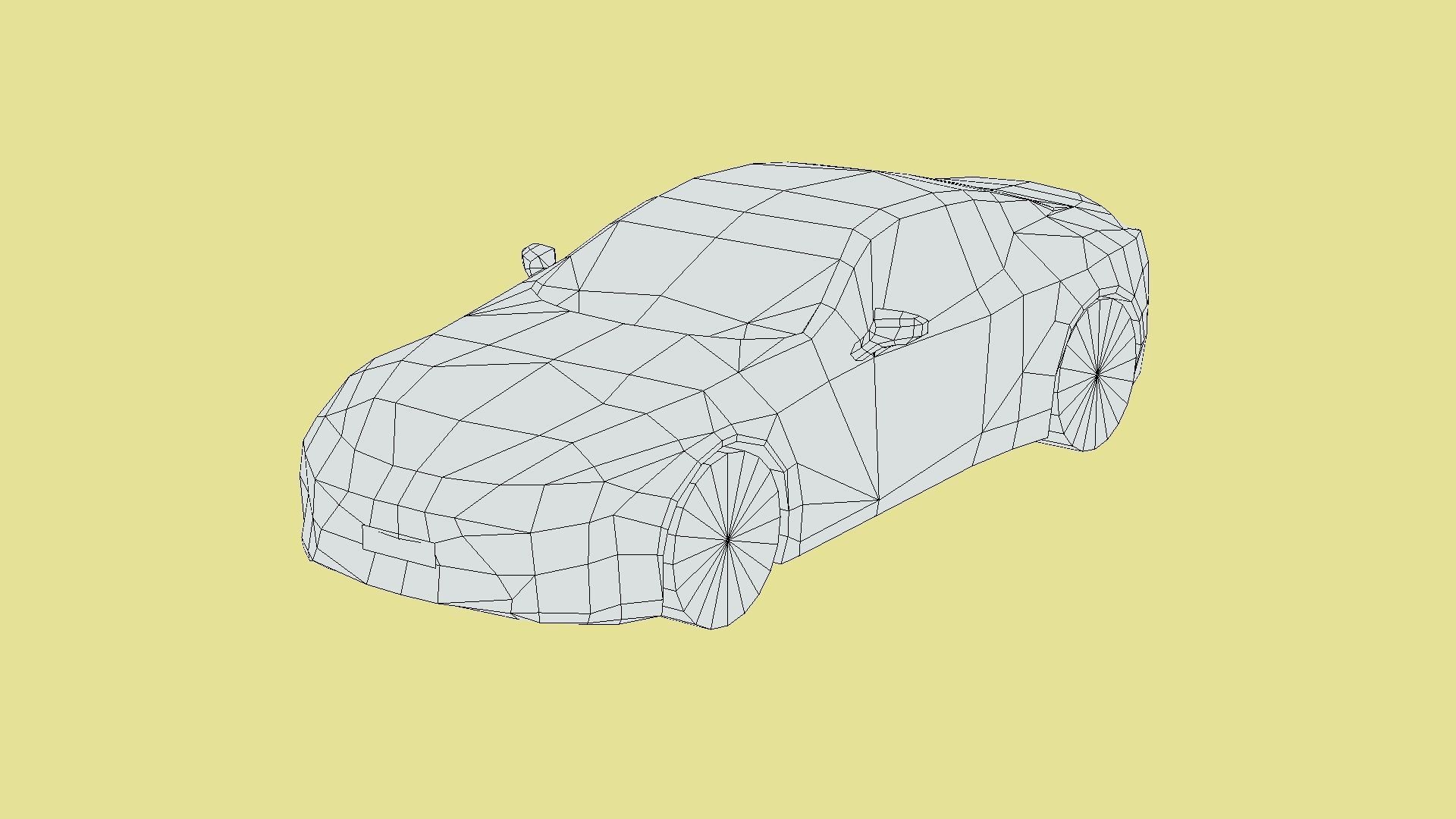 Lexus LC 500 Low-poly 3D model_4