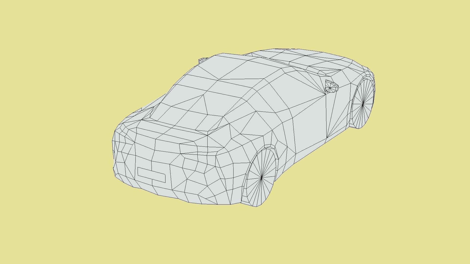 Lexus LC 500 Low-poly 3D model_5