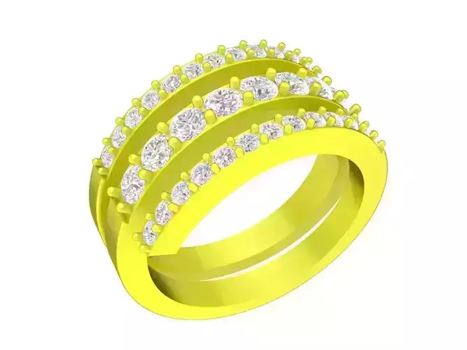 A7358 Korean Style Fashion Diamond Women Ring