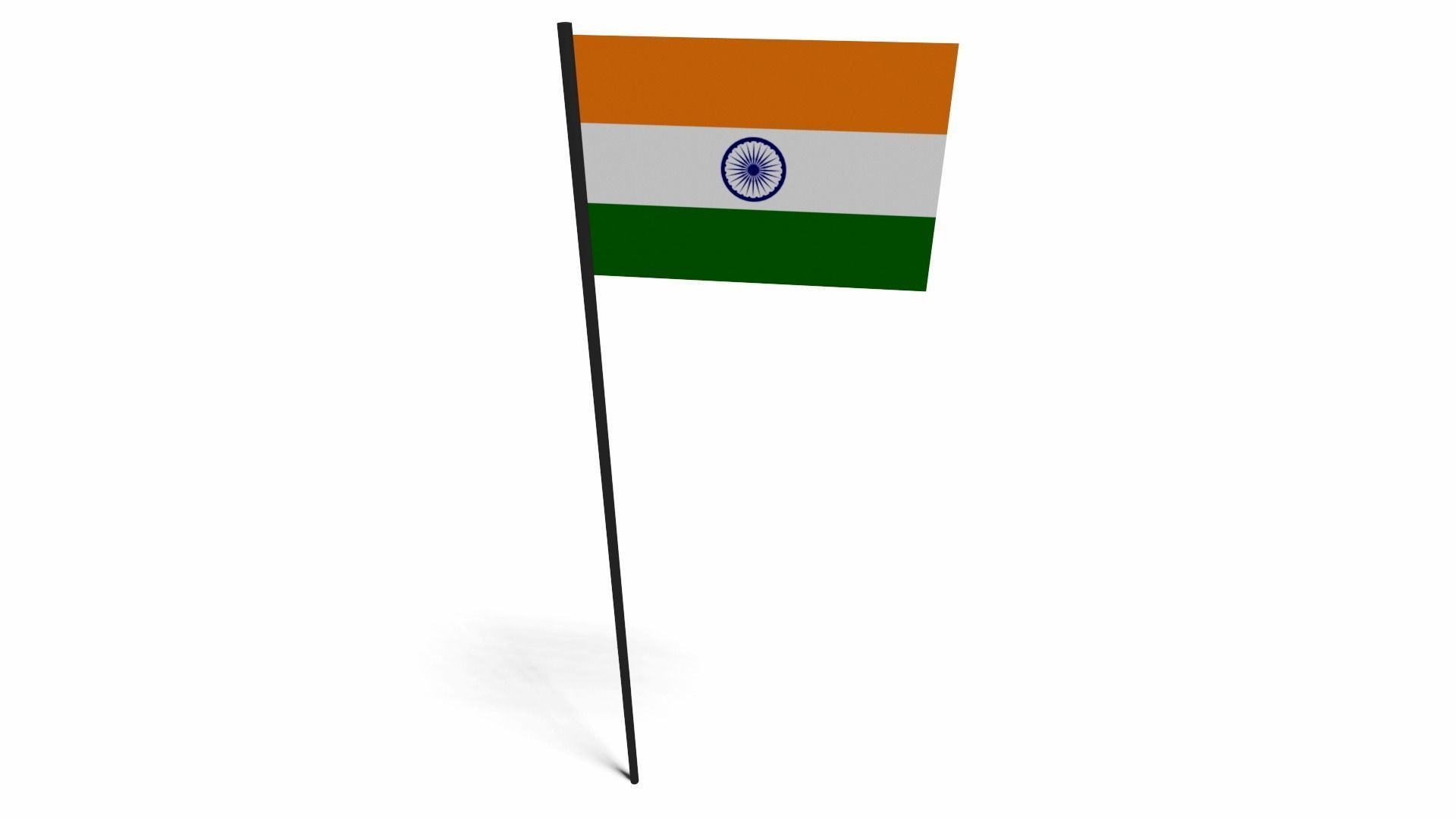 Animated Indian flag Free 3D model_3