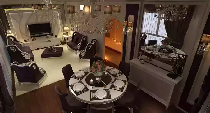 HK Living Room3 Classic Royal