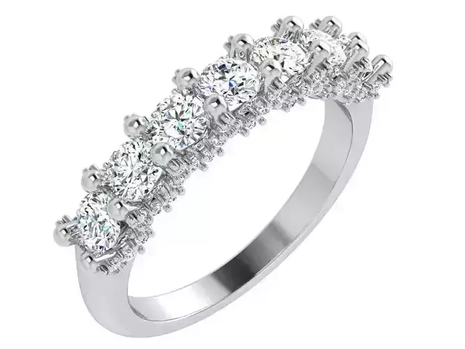 Round Diamond Band Ring 4673