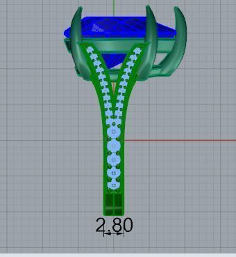 Pear Diamond Split Shank Ring 4677 3D print model_6