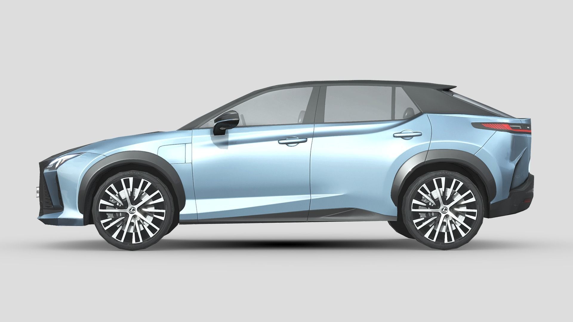 Lexus RZ 450e 2023 Low-poly 3D model_2