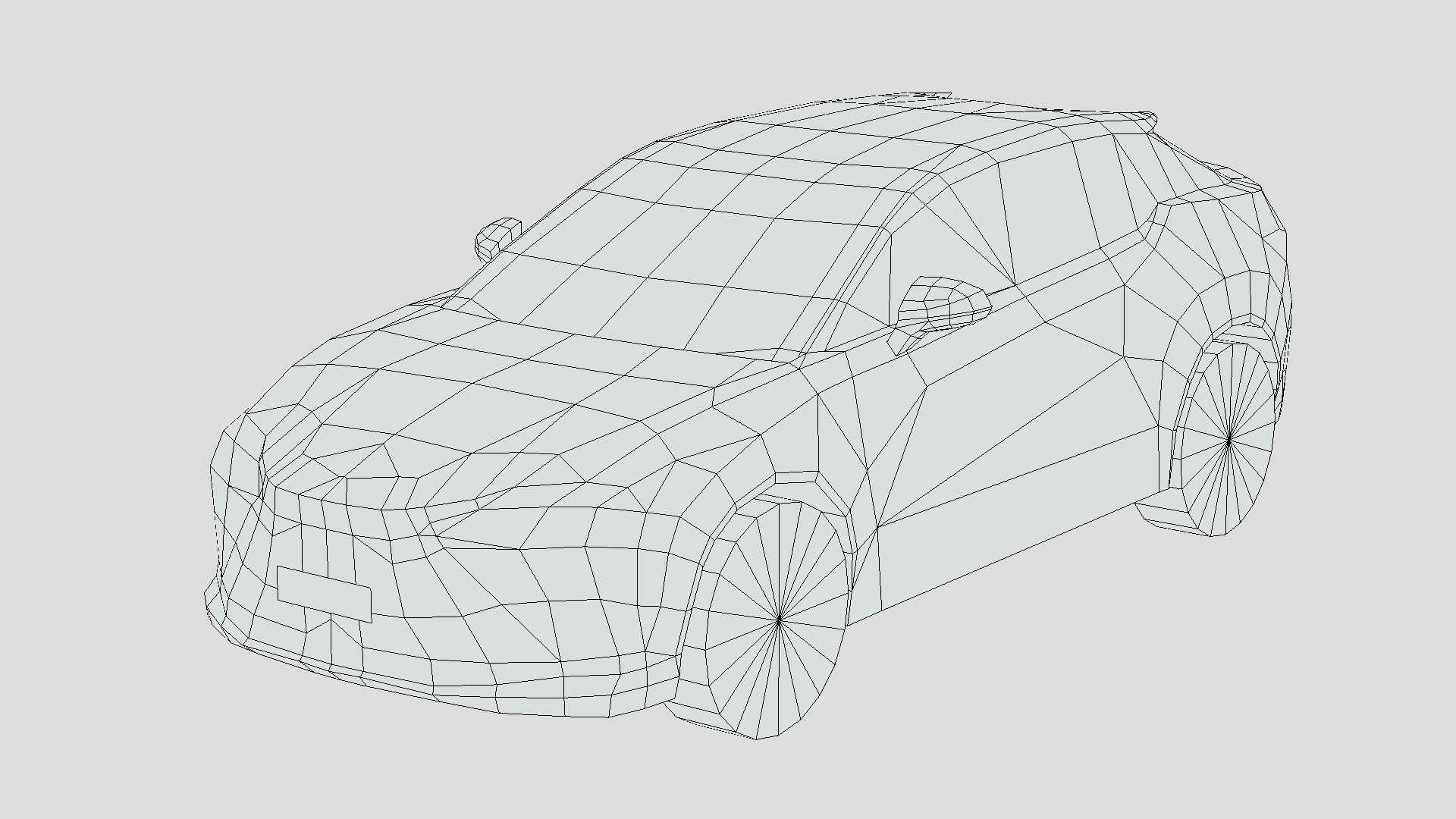 Lexus RZ 450e 2023 Low-poly 3D model_5