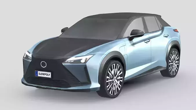 Lexus RZ 450e 2023 Low-poly 3D model