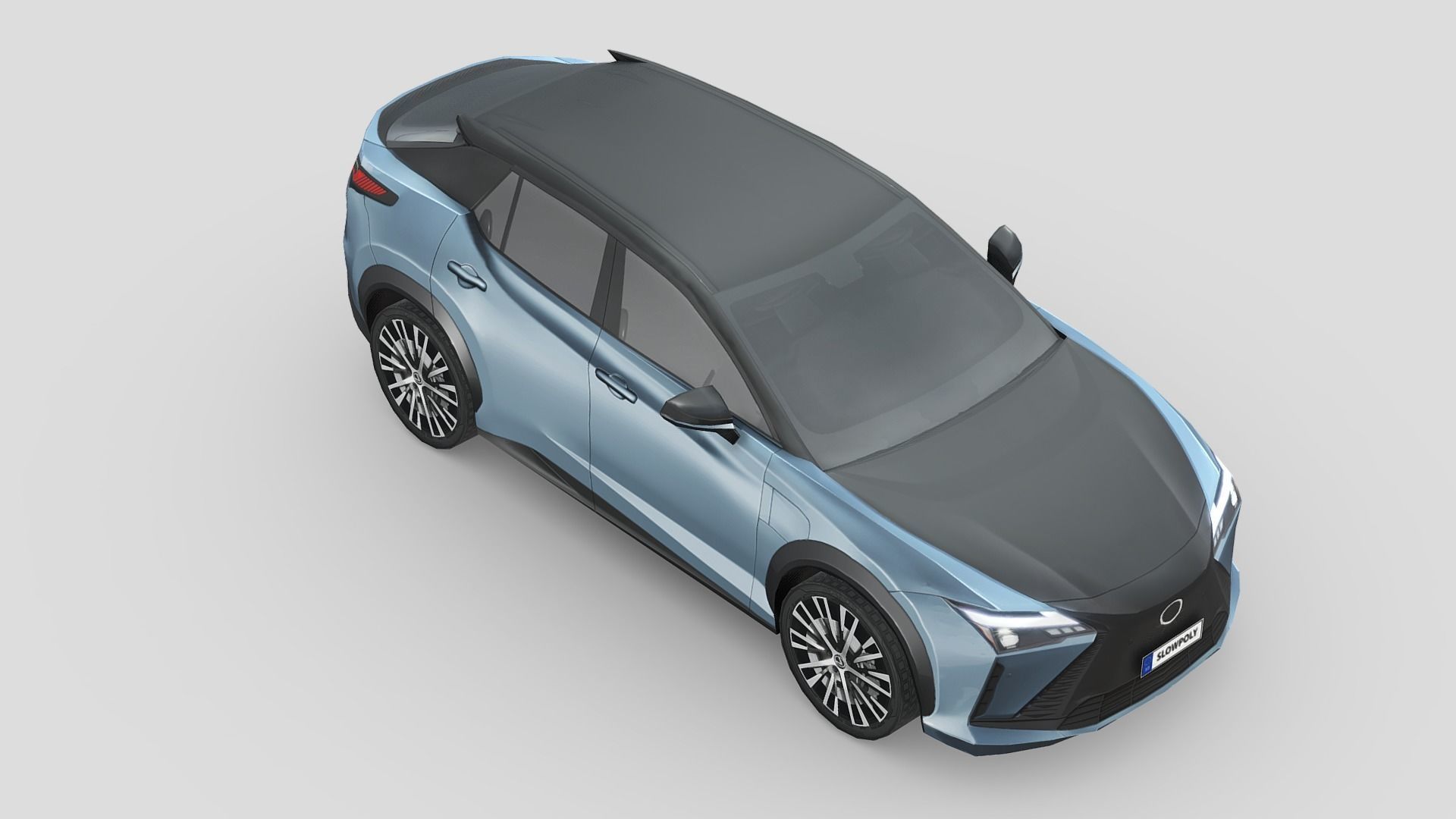 Lexus RZ 450e 2023 Low-poly 3D model_3