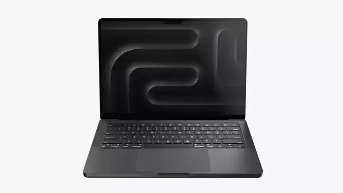 Apple MacBook Pro M3 Pro 14-inch Space Black 3D model
