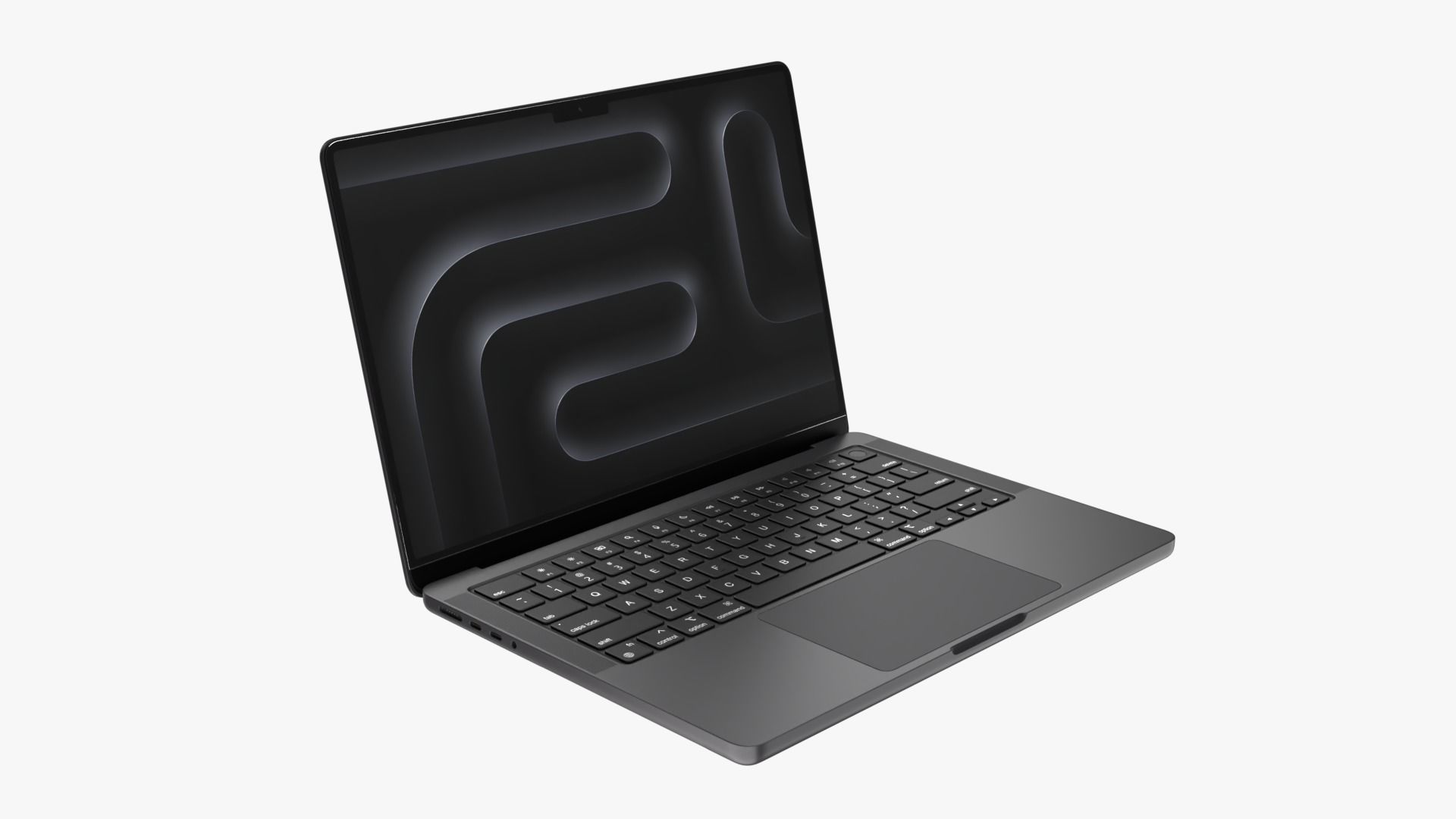 Apple MacBook Pro M3 Pro 14-inch Space Black 3D model_1