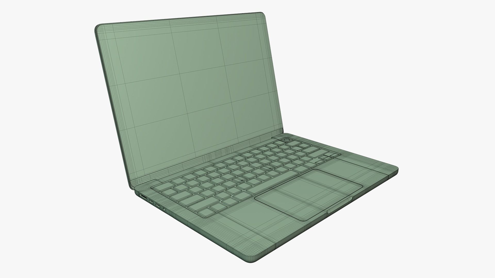 Apple MacBook Pro M3 Pro 14-inch Space Black 3D model_13