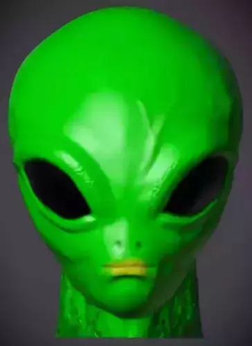 Alien Head Home Office Car Dashboard and Halloween Decoration