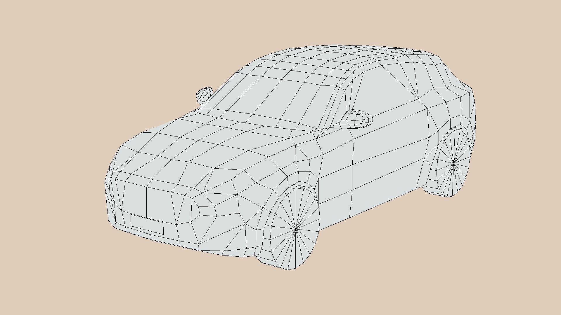 Maserati Grecale Folgore Low-poly 3D model_5